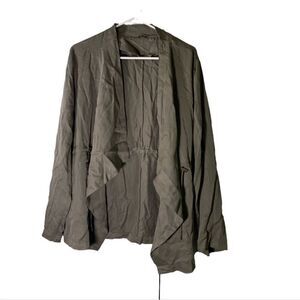 Motion Everyday Athleisure‎ Large Olive Green Cardigan